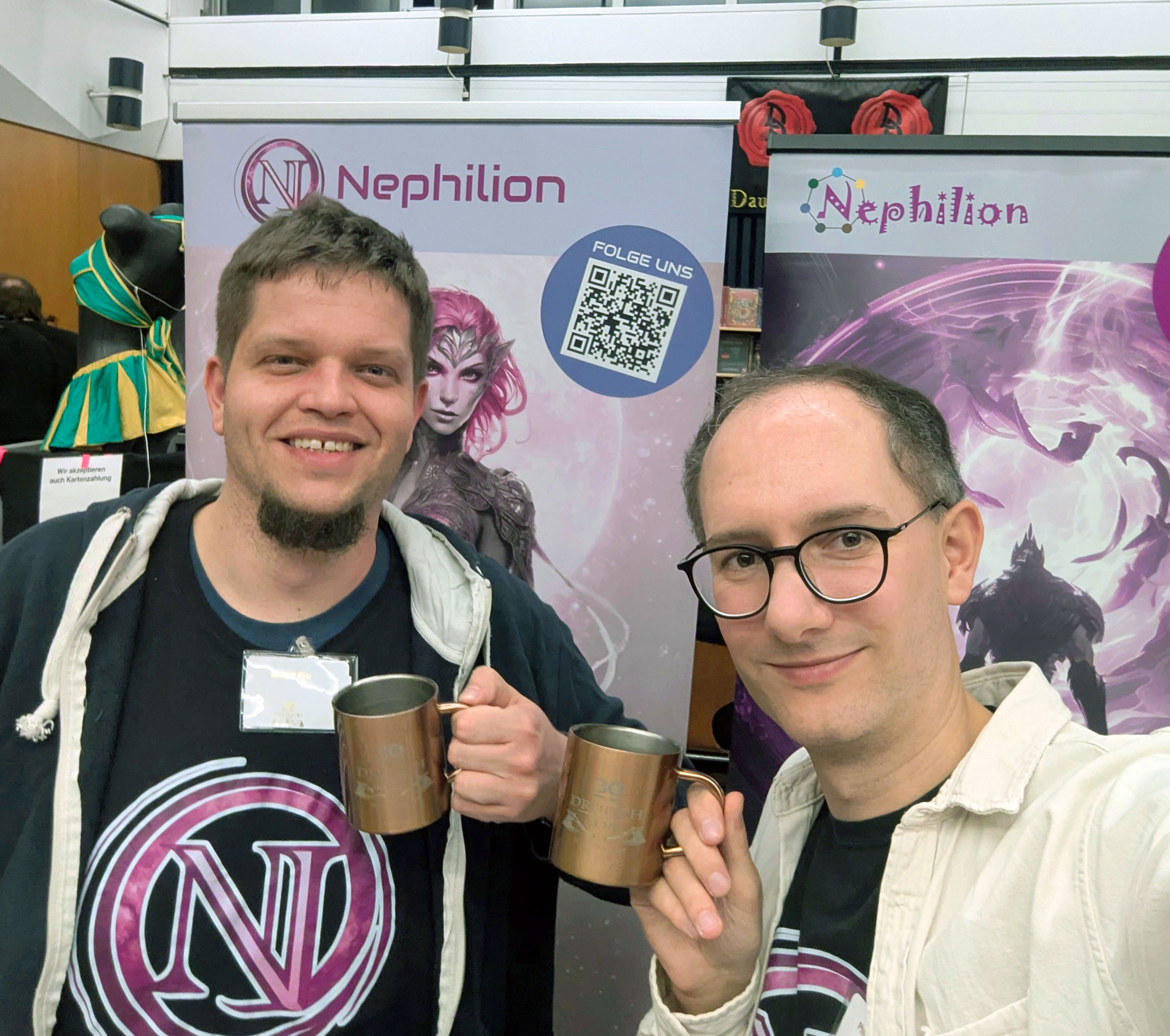 Philipp Feistel & Manuel Pier vom Nephilion-Verlag